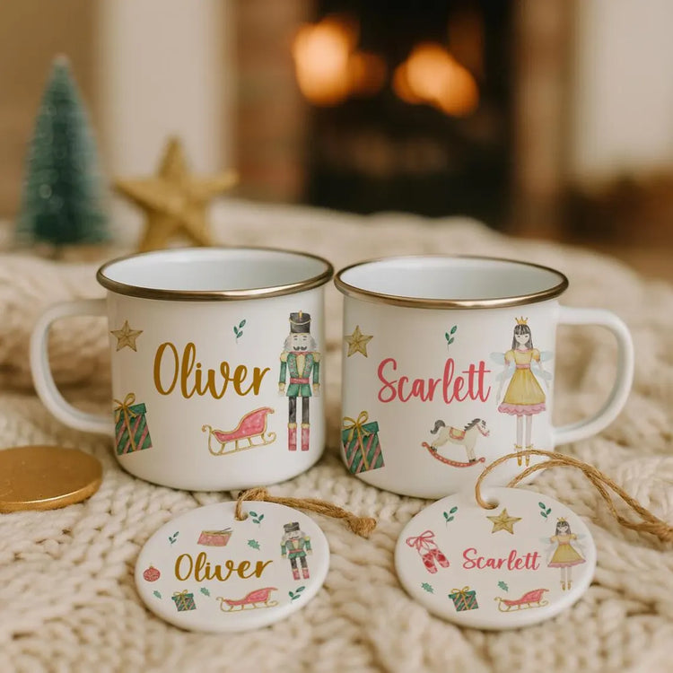 Nutcracker or Sugarfairy Mug / Tree Decoration Set