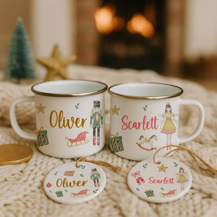 Nutcracker or Sugarfairy Mug / Tree Decoration Set