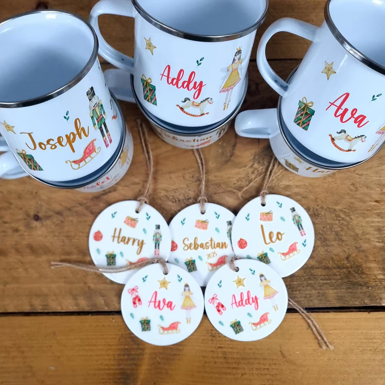 Nutcracker or Sugarfairy Mug / Tree Decoration Set