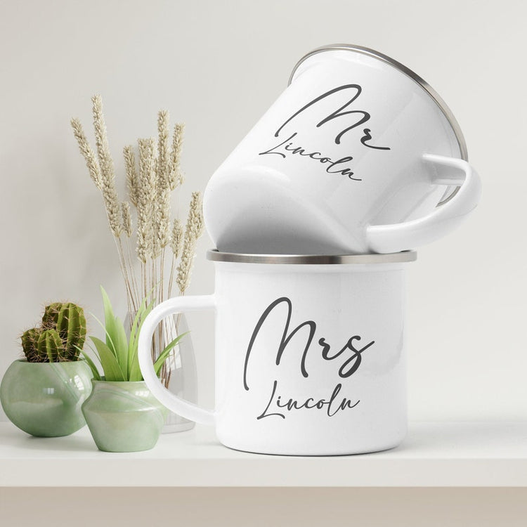 Personalised Mr & Mrs Mugs – Wedding, Anniversary & Newlyweds Gift