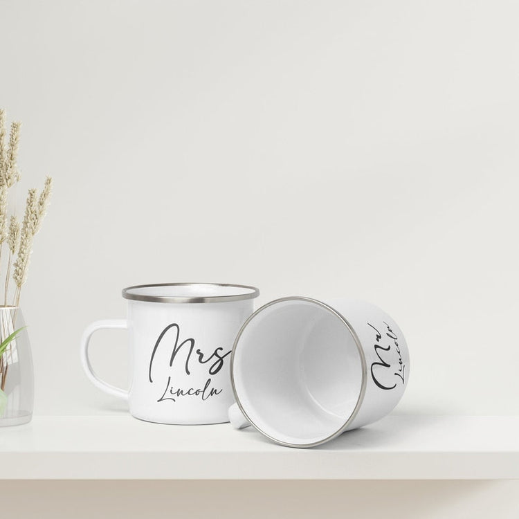 Personalised Mr & Mrs Mugs – Wedding, Anniversary & Newlyweds Gift