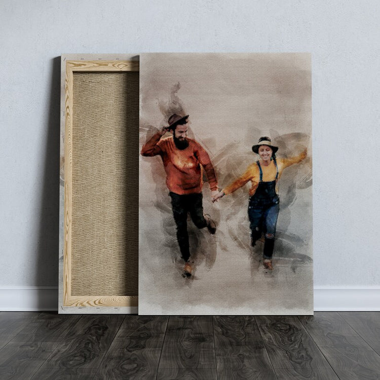 Watercolour Portrait - Valentines Gift, Gift For Him, Gift For Her