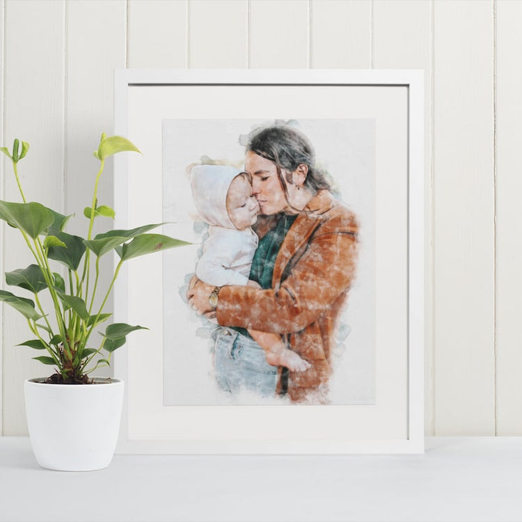 Custom Portrait from Photo – Bridesmaid, Wedding & Digital Art Gift