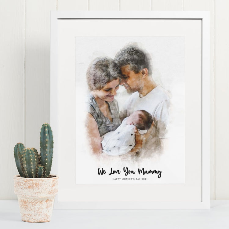 Custom Portrait from Photo – Bridesmaid, Wedding & Digital Art Gift