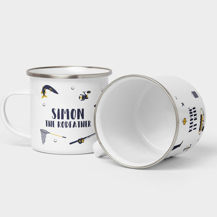 Personalised Fishing Mug – Father’s Day & Metal Fishing Gift
