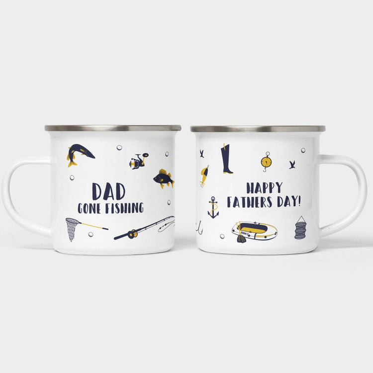 Personalised Fishing Mug – Father’s Day & Metal Fishing Gift