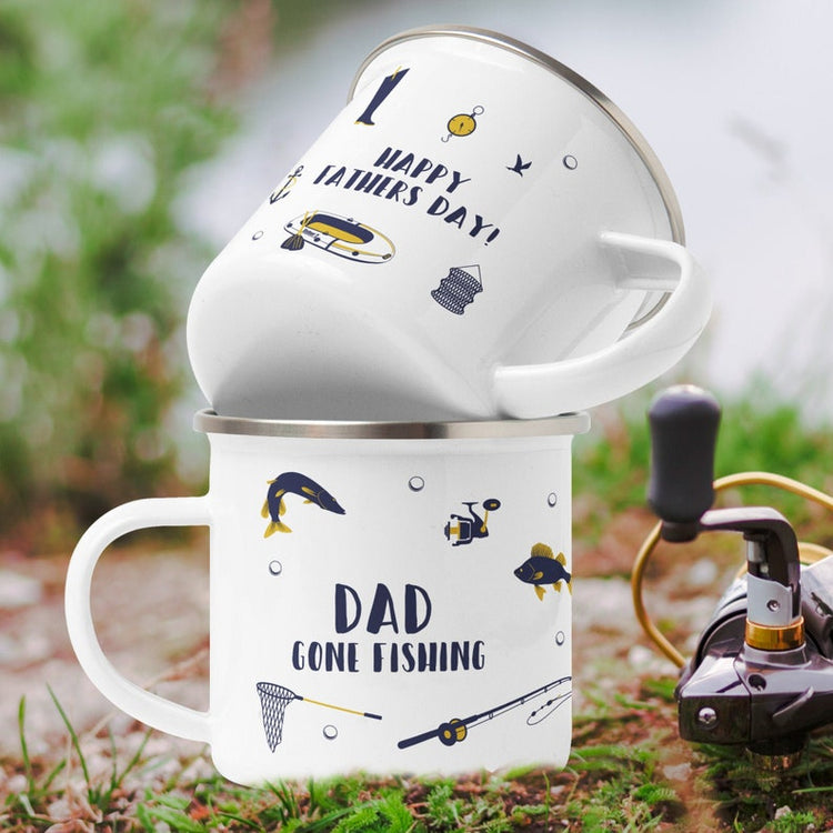 Personalised Fishing Mug – Father’s Day & Metal Fishing Gift