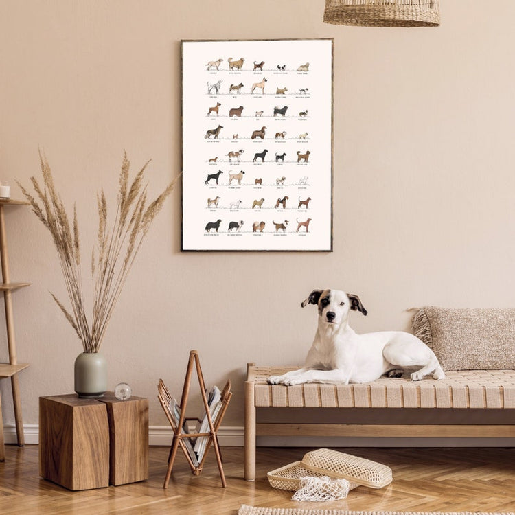Dog Lover Print – Fun Pet Poster & Unique Dog Breed Wall Art Gift