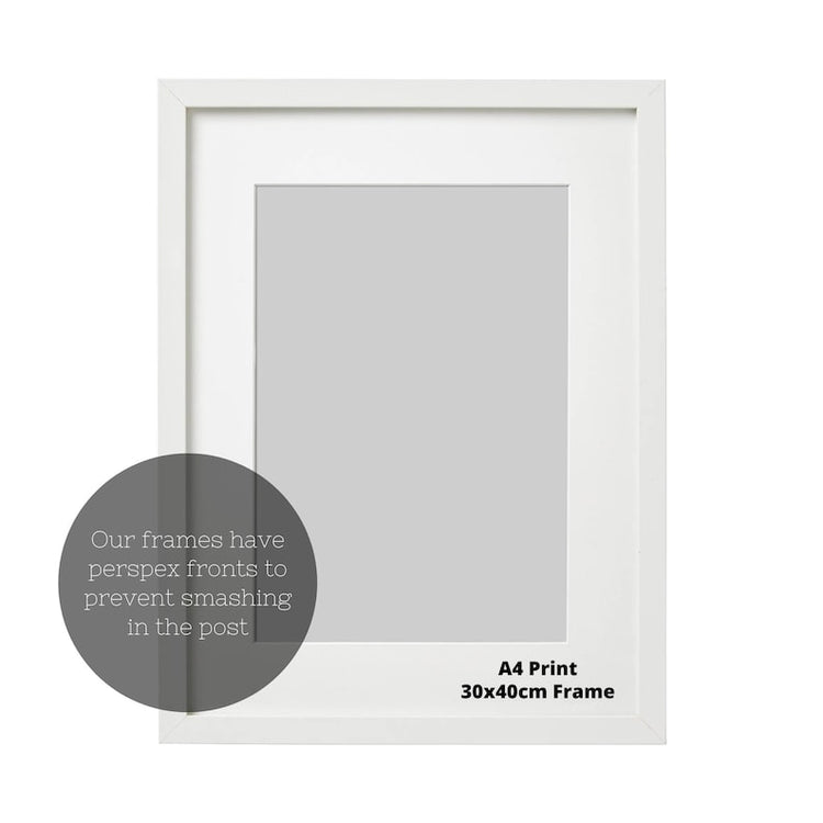 Watercolour Wedding Venue Print – Personalised Couple Gift