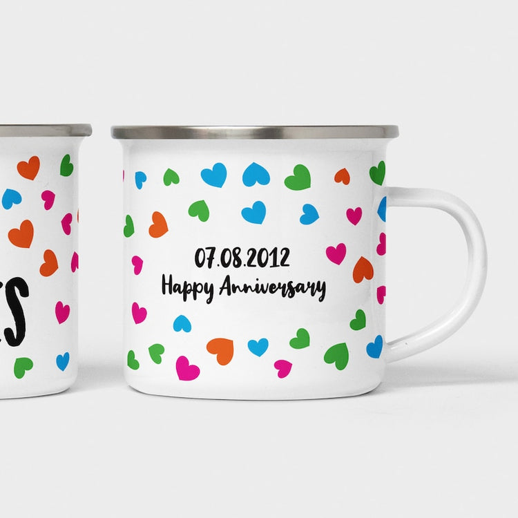 Personalised Mr & Mrs Mugs – 10th Anniversary & Wedding Gift