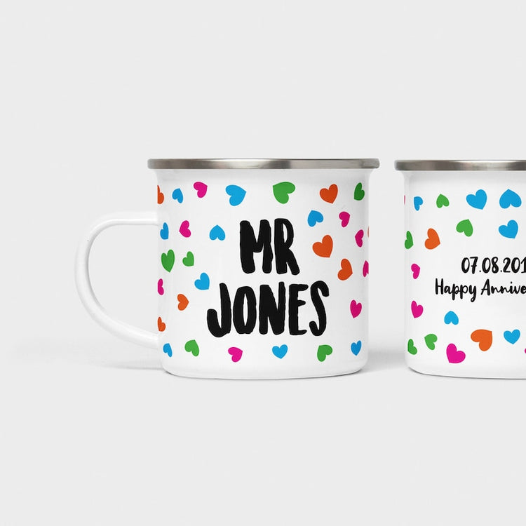 Personalised Mr & Mrs Mugs – 10th Anniversary & Wedding Gift