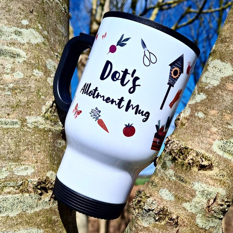 Personalised Allotment Thermal Mug – Gardener & Home Grower Gift