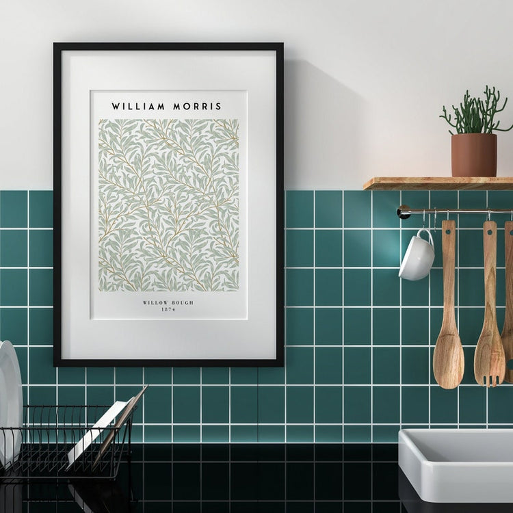 William Morris Poster – Floral & Willow Bough Print Wall Art