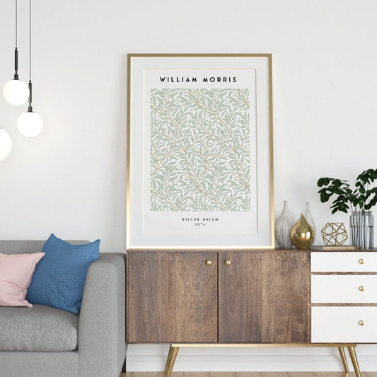 William Morris Poster – Floral & Willow Bough Print Wall Art