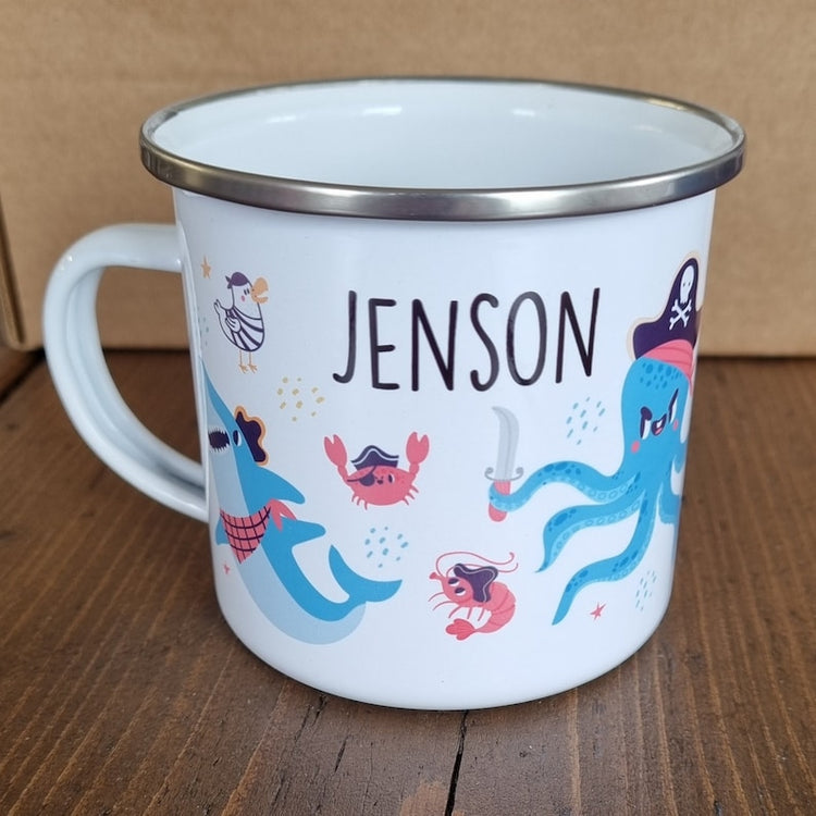 Personalised Kids Pirate Mug – Fun Gift for Boys & Girls