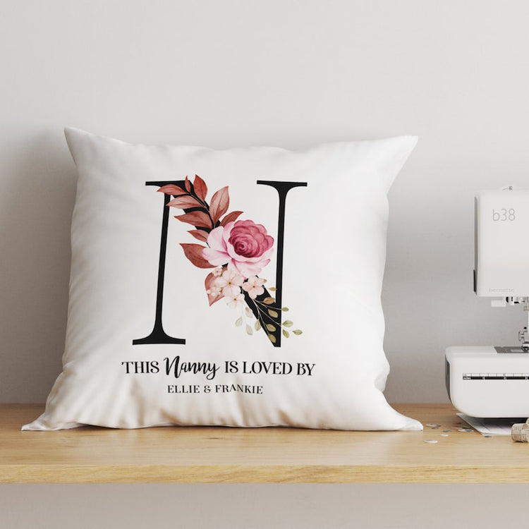 Personalised Nanna Cushion – ‘This Nanna Is Loved By’ Mother’s Day Gift