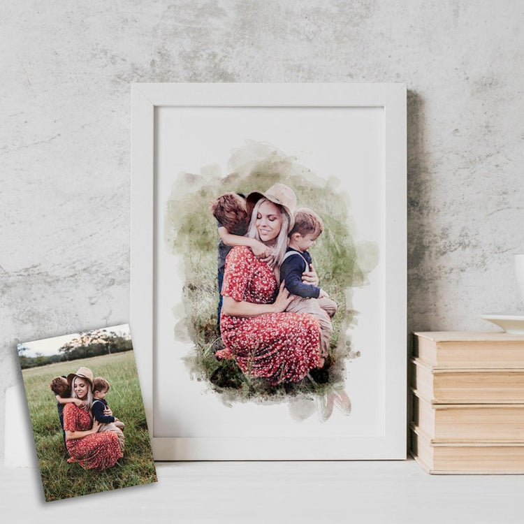 Personalised Digital Portrait from Photo – Custom Art Gift & Wall Decor