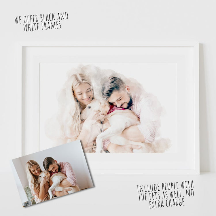 Custom Pet Portrait – Personalised Dog, Cat & Animal Artwork