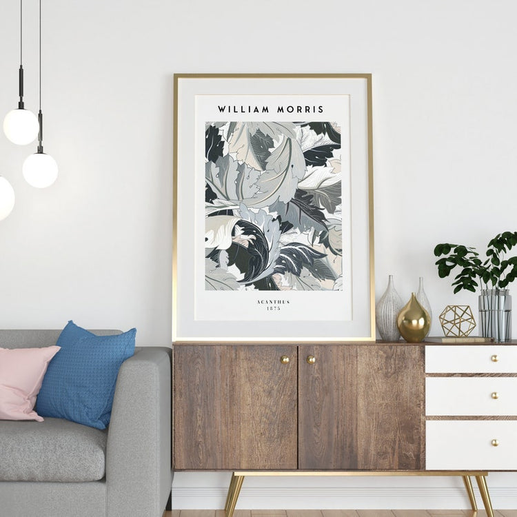 William Morris Poster – Floral Acanthus Print Wall Art