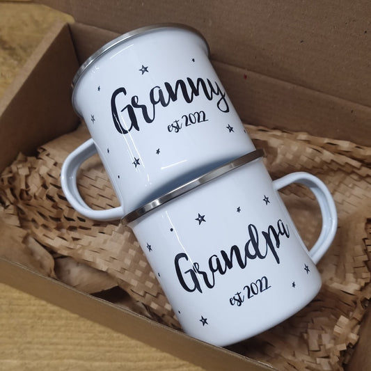 New Grandparents Mug Set – Pregnancy & Baby Announcement Gift