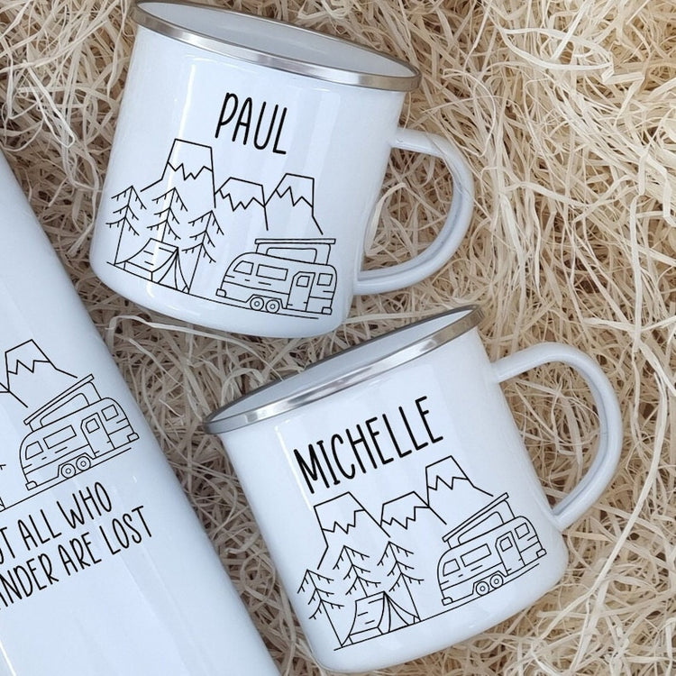 Personalised Motorhome Mug Set – Campervan & Camping Gift