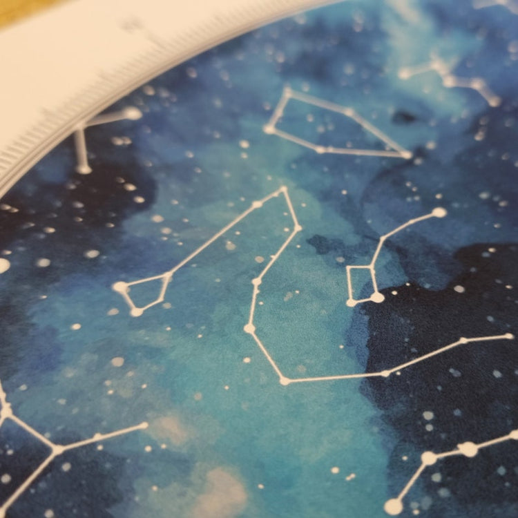 Personalised Watercolour Star Map Print – Wedding Night Constellation Gift