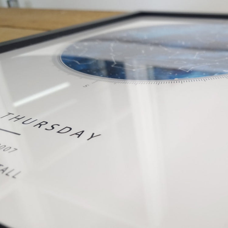 Personalised Watercolour Star Map Print – Wedding Night Constellation Gift