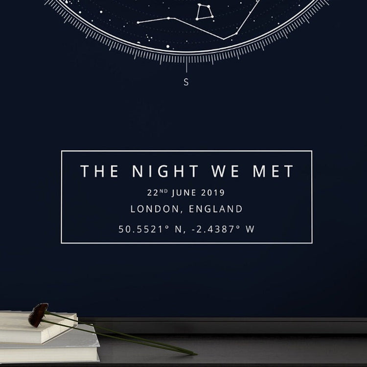 Custom Star Map Print – Personalised Night Sky & Anniversary Gift