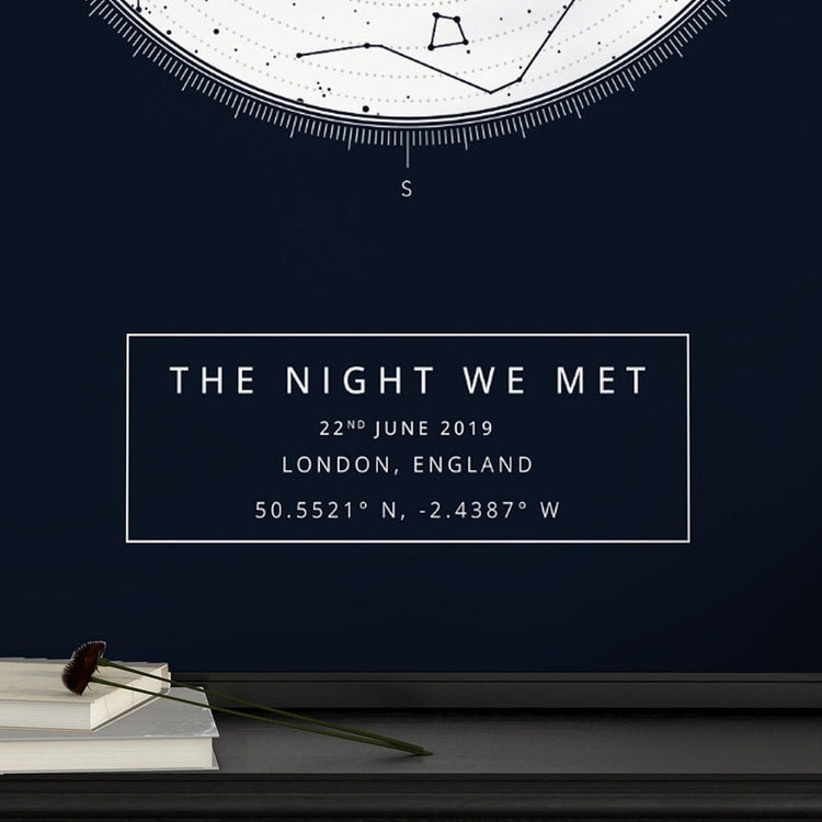 Custom Star Map Print – Wedding, New Baby & Night Sky Gift