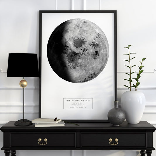 Custom Moon Phase Print – Personalised Night Sky & Anniversary Gift