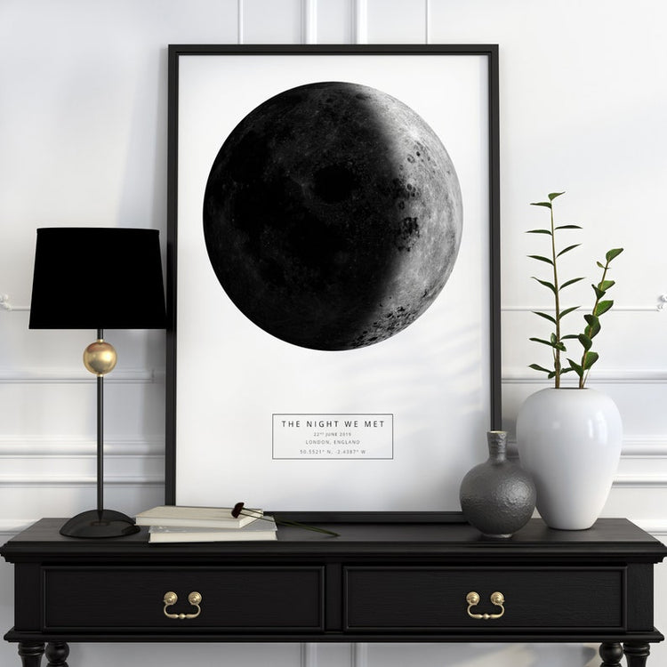 Custom Moon Phase Print – Personalised Night Sky & Anniversary Gift