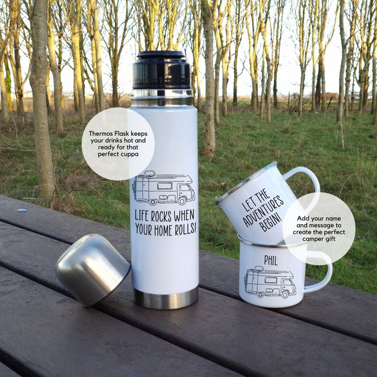 Camper Van Couples Mug – His & Hers Motorhome Gift Set