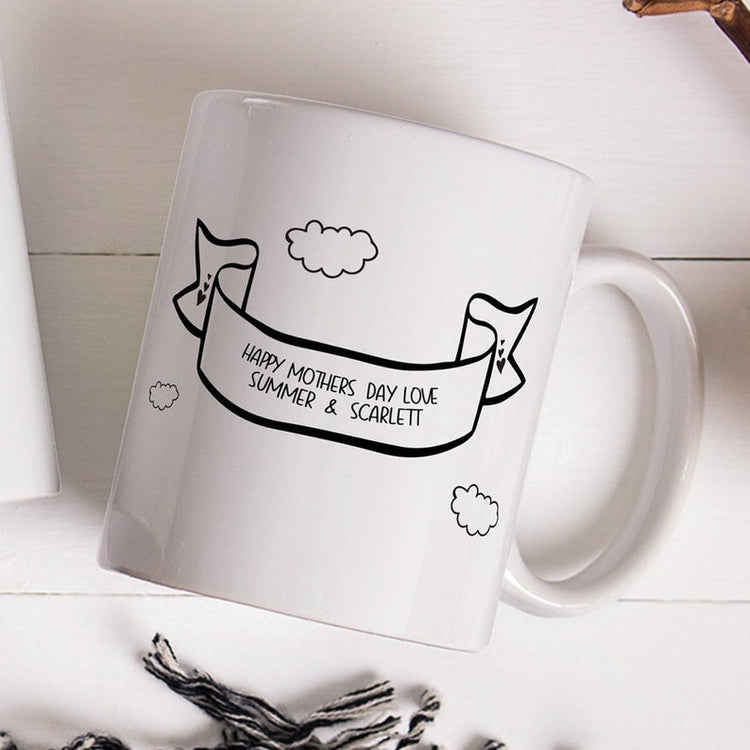 Twins Mama Bear Mug – Personalised Mother’s Day Gift for Twin Mum