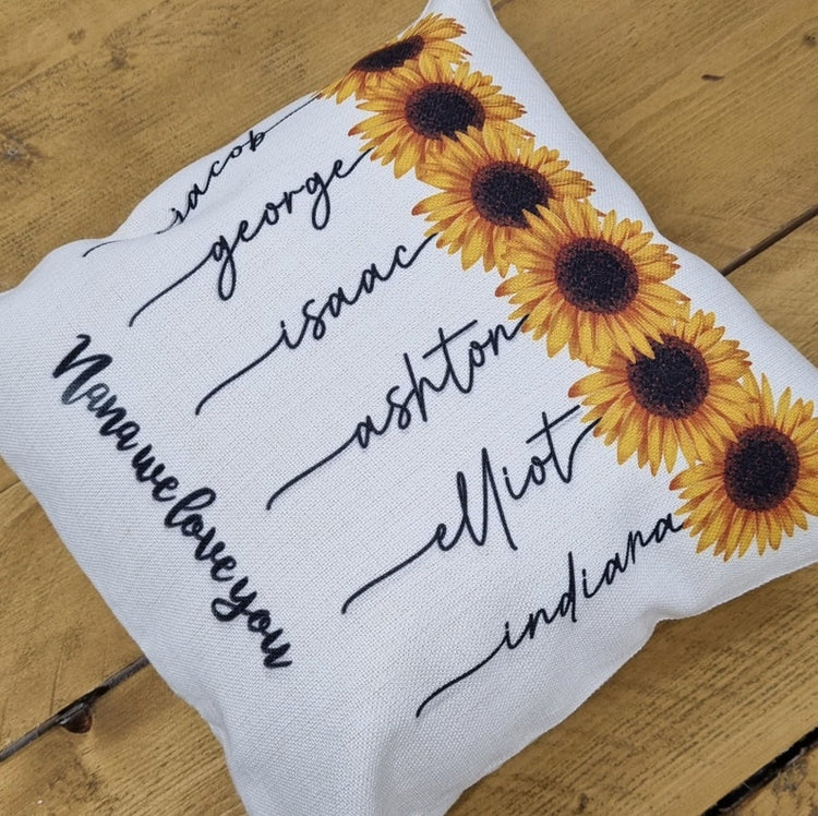 Personalised Nanny Cushion – Mother’s Day Gift for Nanny, Nana & Mum