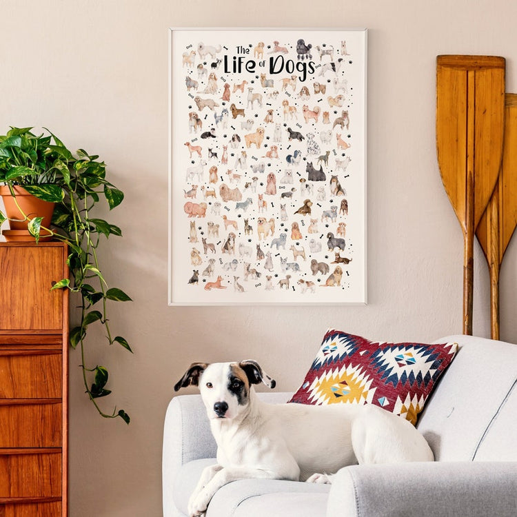 Dog Poster – Unique Dog Breed Print & Dog Lover Wall Art Gift