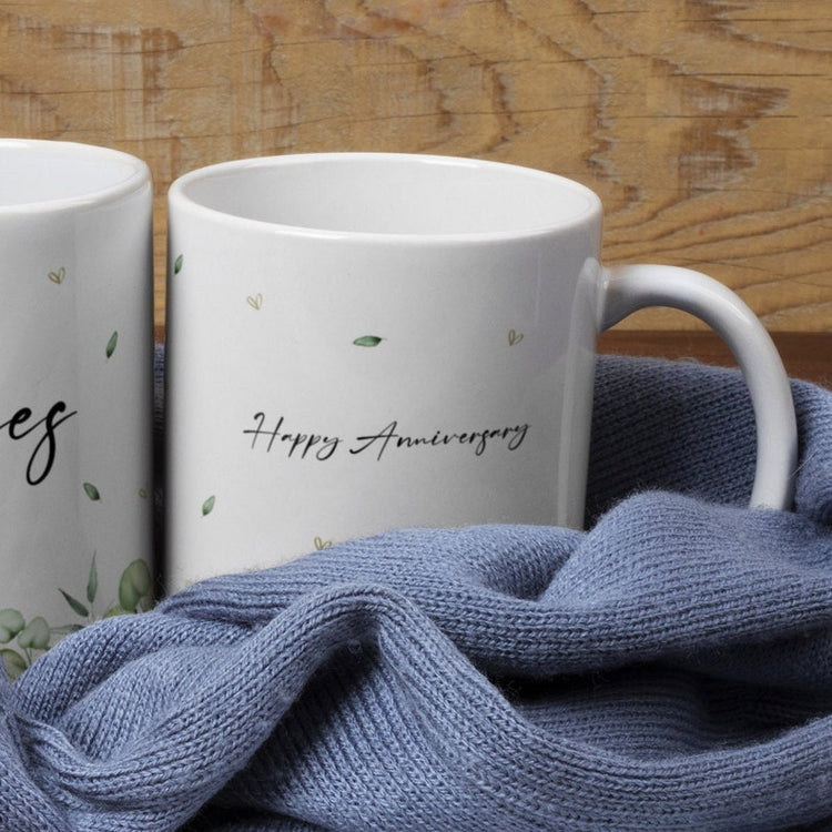 Personalised Mr & Mrs Mug Set – Wedding, Engagement & Anniversary Gift