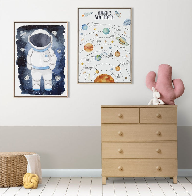 Personalised Solar System Prints – Children’s Galaxy & Space Wall Art