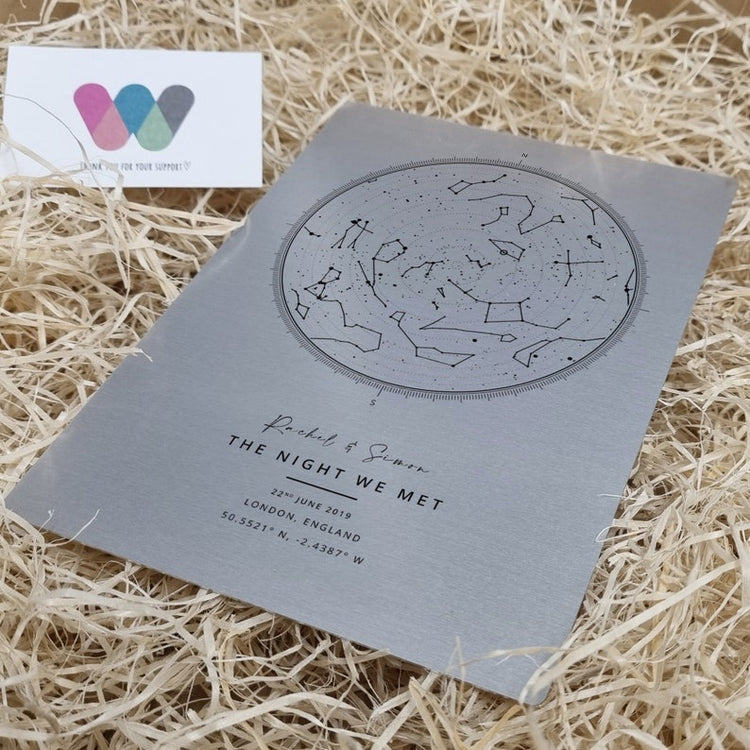 10 Year Anniversary Star Map Print – Personalised Mr & Mrs Gift