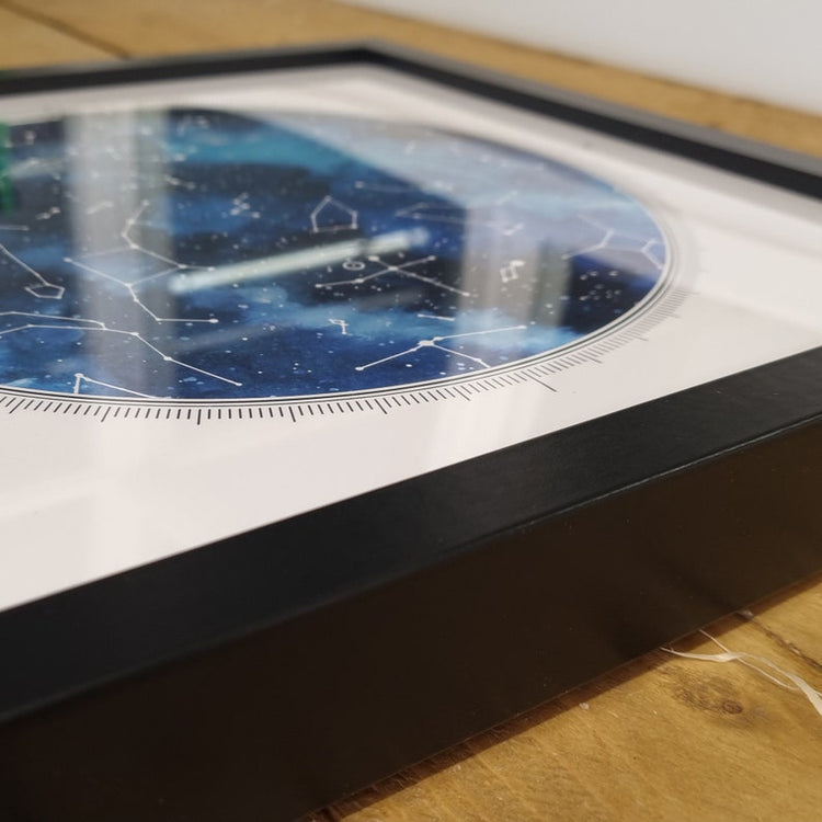 Personalised Watercolour Star Map Print – Wedding Night Constellation Gift