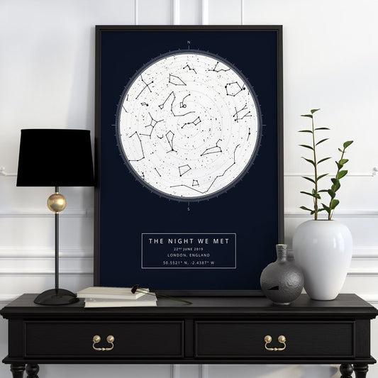 Custom Star Map Print – Wedding, New Baby & Night Sky Gift