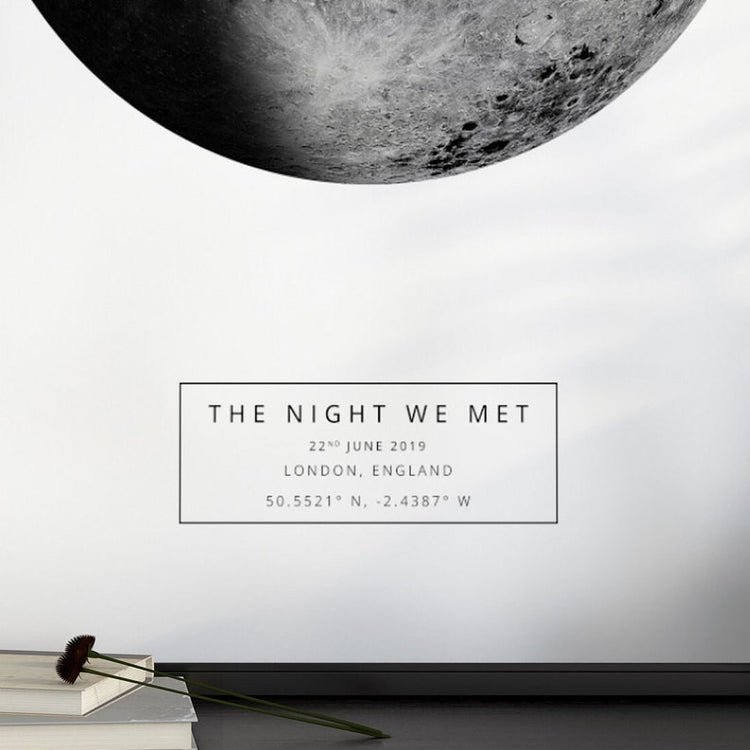 Custom Moon Phase Print – Personalised Night Sky & Anniversary Gift