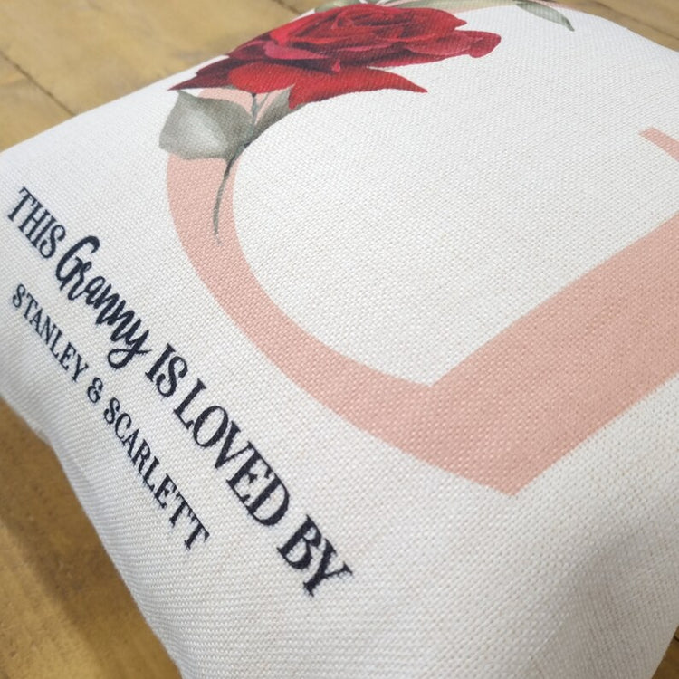 Personalised Granny Cushion – Mother’s Day Gift for Gran & Nanny