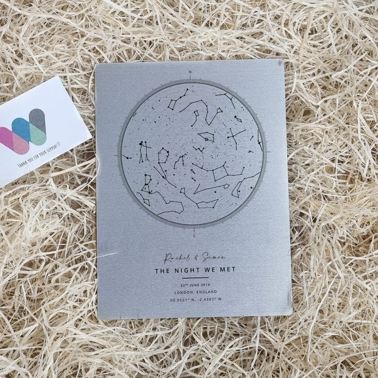 10 Year Anniversary Star Map Print – Personalised Mr & Mrs Gift