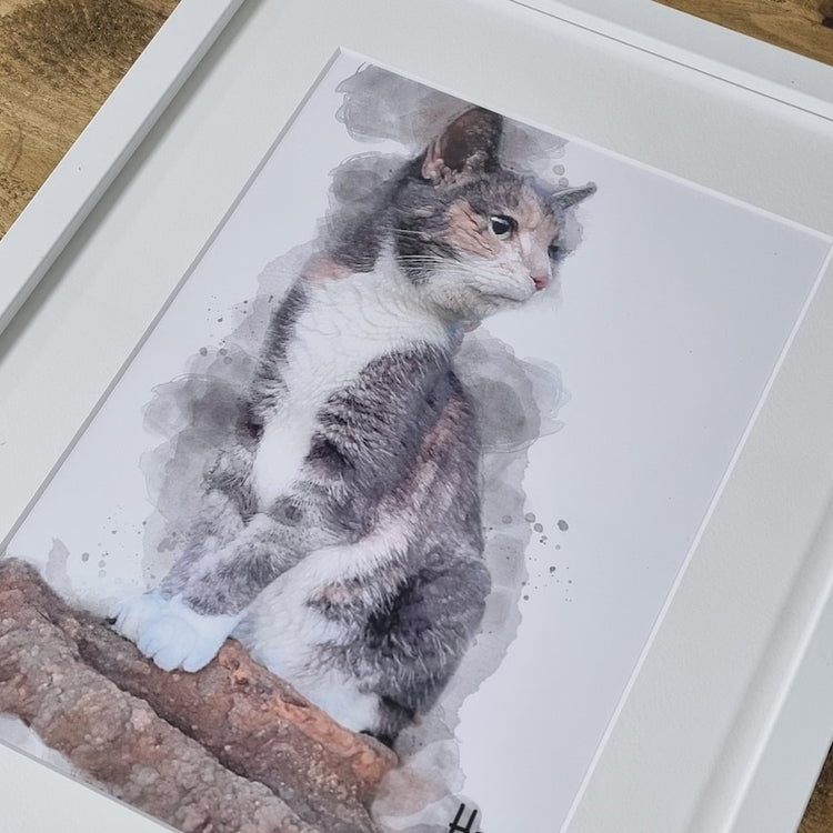 Watercolour Pet Portrait – Personalised Dog & Pet Memorial Gift