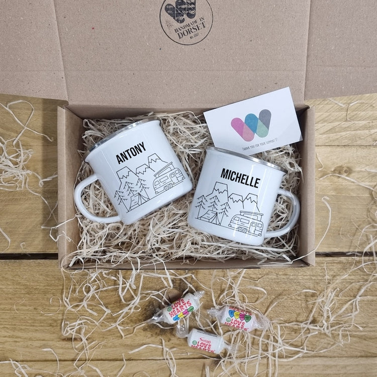 Personalised Motorhome Mug Set – Campervan & Camping Gift