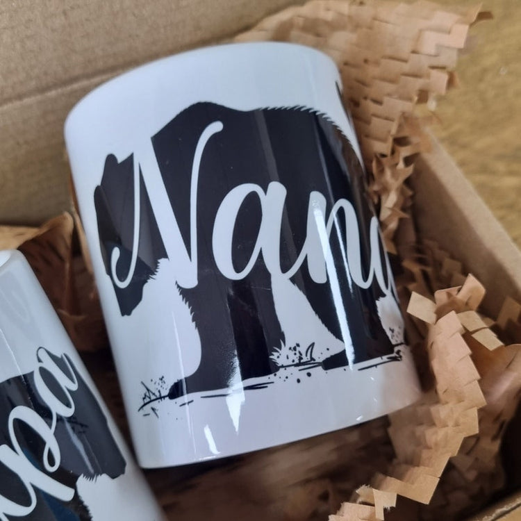 Papa & Mama Bear Mug Set – Personalised Gift for New Parents & Grandparents