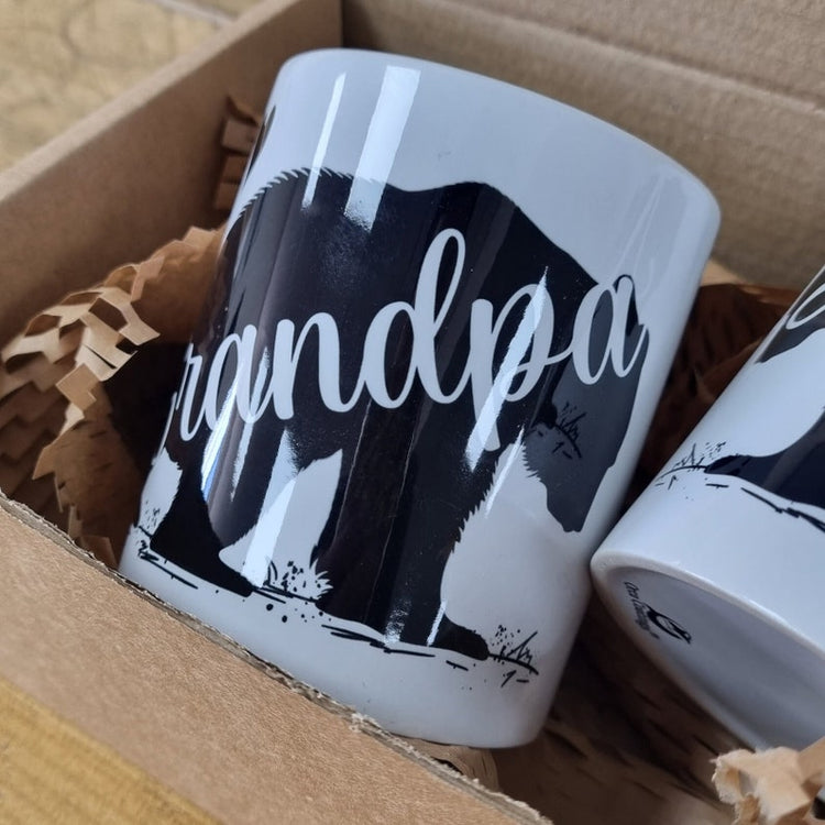 Papa & Mama Bear Mug Set – Personalised Gift for New Parents & Grandparents
