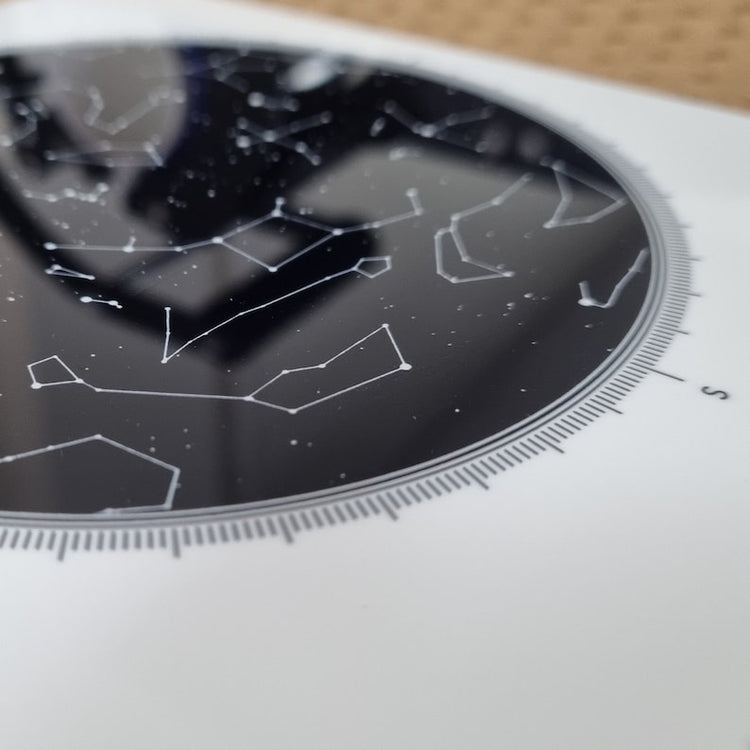 Custom Star Map Print – Personalised Tin Year Anniversary & Wedding Gift