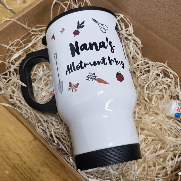 Personalised Allotment Thermal Mug – Gardener & Home Grower Gift