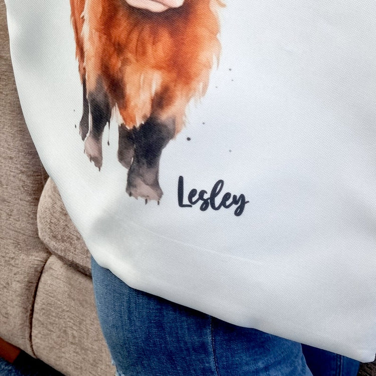 Personalised Highland Cow Tote Bag – Cute Shopper & Gift for Her